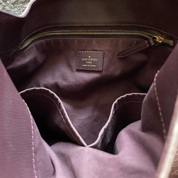 Authentic RARE Vintage Louis Vuitton purse leather trim gold pink/white bucket - Picture 12 of 15